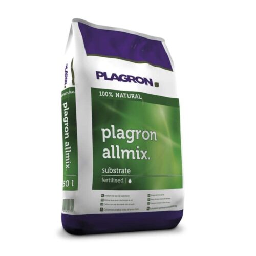 Plagron Allmix Erde 50 Liter, All-mix vorgedüngte Bio Pflanzerde mit Perlite